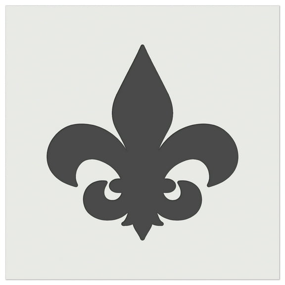Fleur de Lis Solid DIY Cookie Wall Craft Stencil - 4.5 Inch