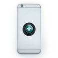thumbnail image 1 of Fleur de Lis Teal Mobile Phone Ring Holder Stand, 1 of 1