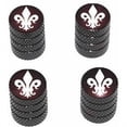 thumbnail image 1 of Fleur de Lis Tire Rim Wheel Aluminum Valve Stem Caps, Multiple Colors, 1 of 1