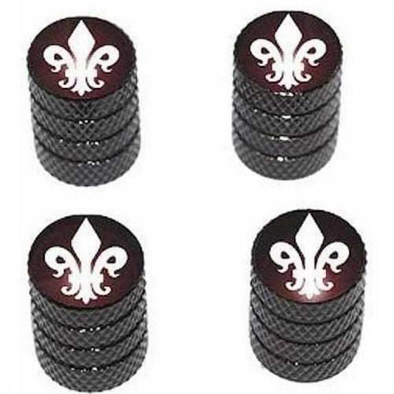 Fleur de Lis Tire Rim Wheel Aluminum Valve Stem Caps, Multiple Colors