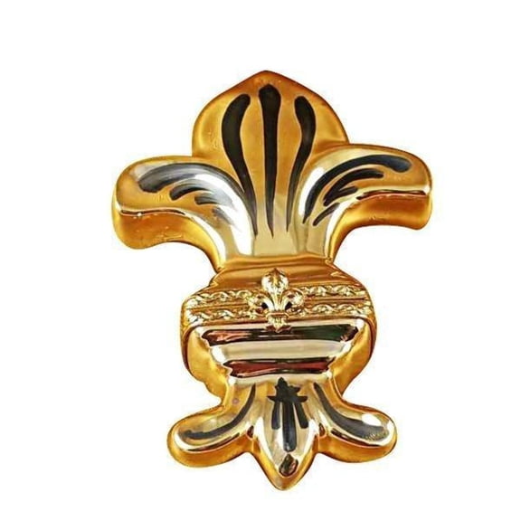 Fleur de Lys Limoges Box for Home Decor Limoges Box Porcelain Figurine