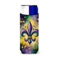 thumbnail image 1 of Fleur de lis Mardi Gras Hugger for Ultra Slim Cans, 1 of 5