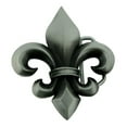 thumbnail image 1 of Fleur de lis belt buckle Saint French Flower Men Antiqued Grey Big Style New, 1 of 2