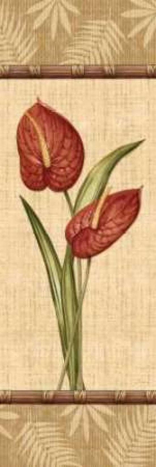 Fleurs Exotiques III Canvas Art - Charlene Audrey (8 x 24)