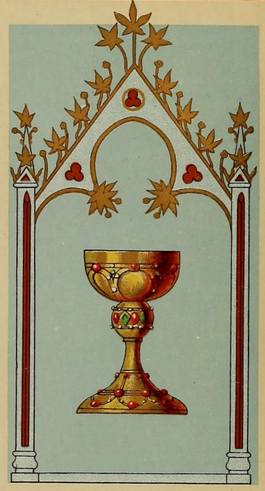 Fleurs dapres Nature et Fleurs Ornementales 1890 Chalice Canvas Art - Unknown (18 x 24)