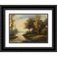 thumbnail image 1 of Fleuve Obreux 2x Matted 24x20 Black Ornate Framed Art Print by Pierre, 1 of 2