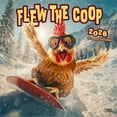 thumbnail image 1 of Flew the Coop | 2026 12x24" (Hanging) Square Wall Calendar | Plastic-Free, 1 of 9