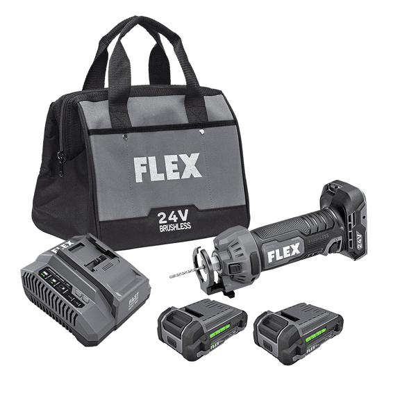 Flex 24V Drywall Cut Out Tool Brushless Kit