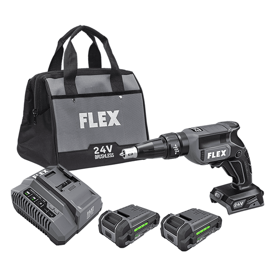 Flex 24V Drywall Screw Gun Brushless Kit