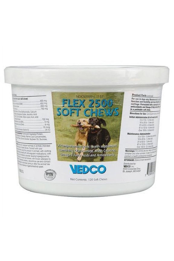 Flex 2500 Soft Chews - 120 ct - Joint Health for Dogs