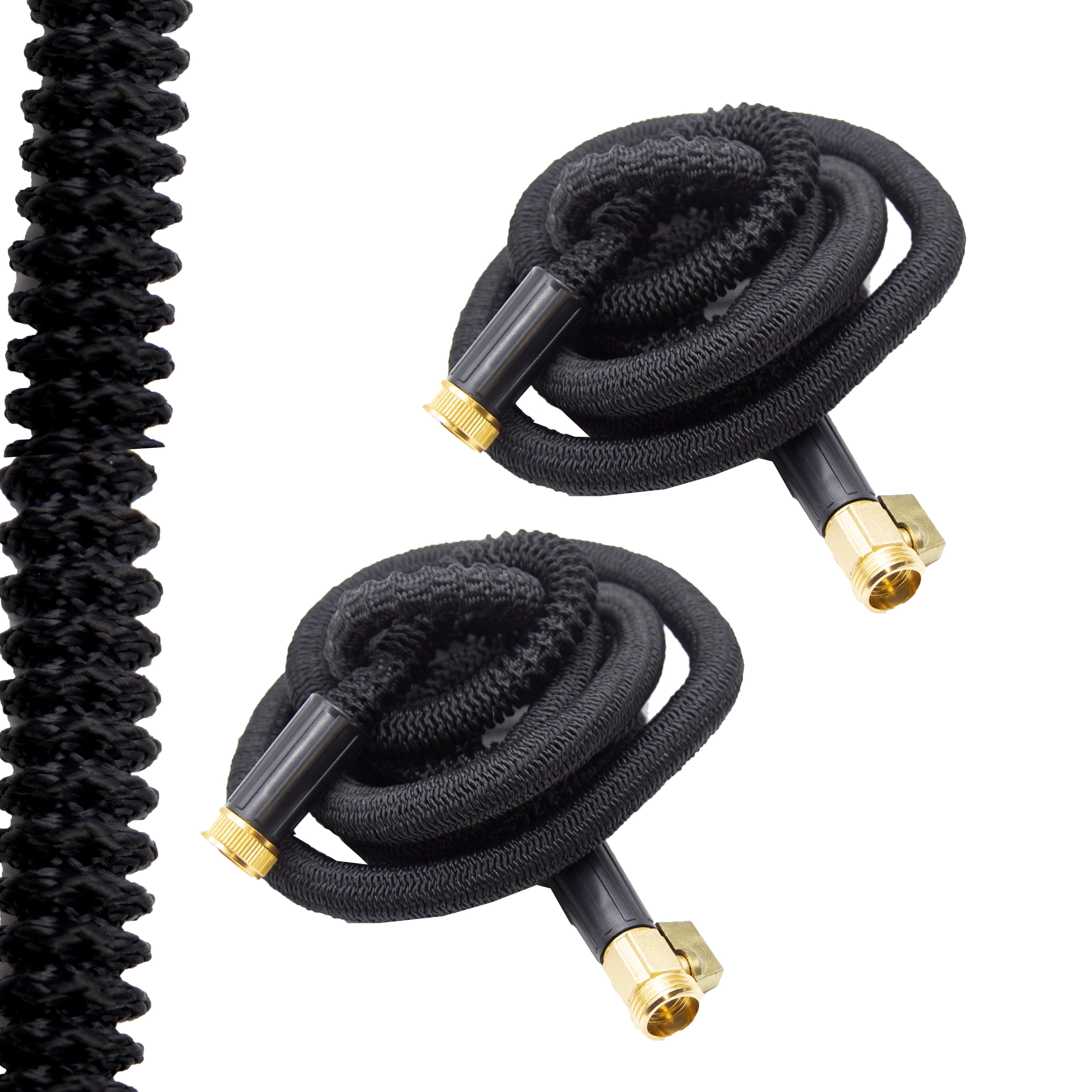 Flex-Able Bungee Hose 3/4 in. x 25 ft. Heavy Duty Expandable Garden Hose 2 Pack