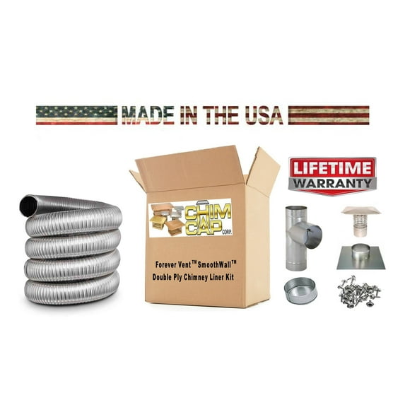 Flex-All 5.5" x 20' Single Ply S/S Liner Kit