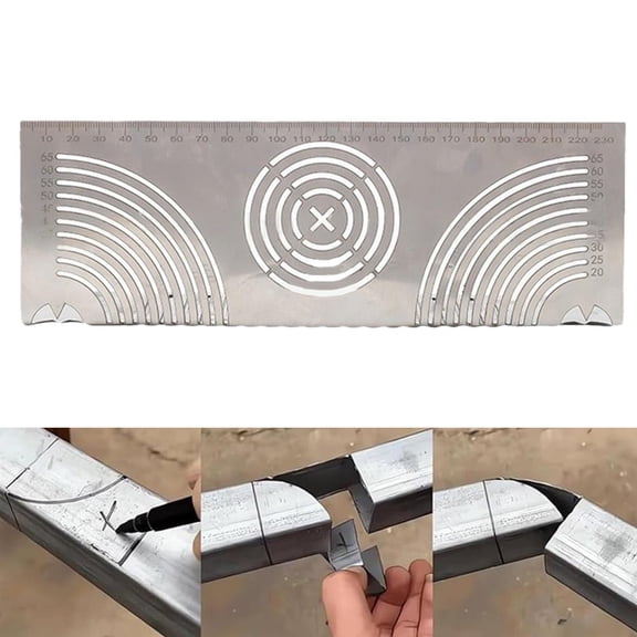 Flex Angle Arc Marking Tool Adjustable Precision Linear Arc Dual-Purpose Scriber Metal Fabrication Pipe Bend Marking Gauge Tool 65 Fangkenuo