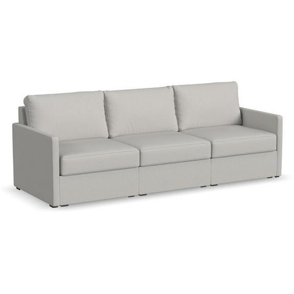 Flex Beige 3 Seat Sofa with Performance Fabric