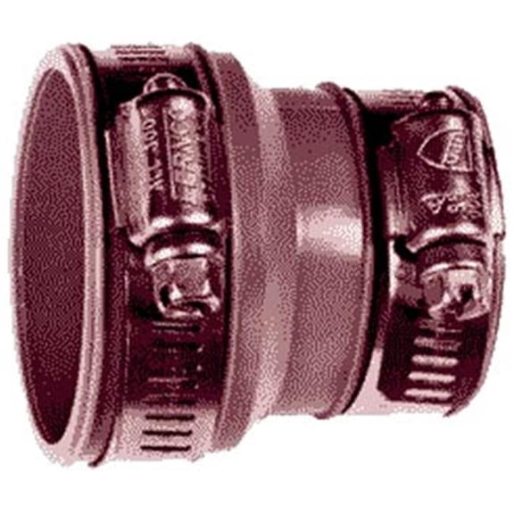 Flex Coupling Concrete To Cast Iron Or Plastic Flex Coupling - Gray - 4in. x 4in. - Leakproof Connection