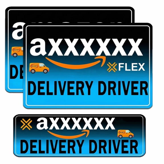 Flex Delivery Driver Car Magnet, 3PCS Frequent Stops Removable Set, Delivery Vehicle Magnet Car Door and Bumper Sign, High Reflective Waterproof Weather-Resistant
