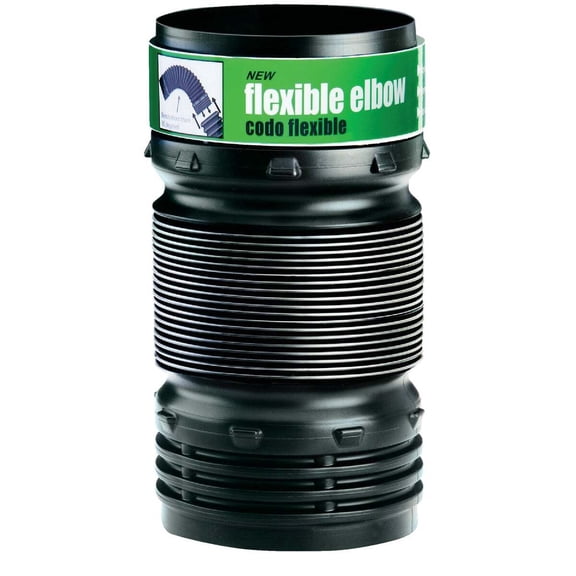 Flex-Drain 4'' Flexible Elbow/Connector