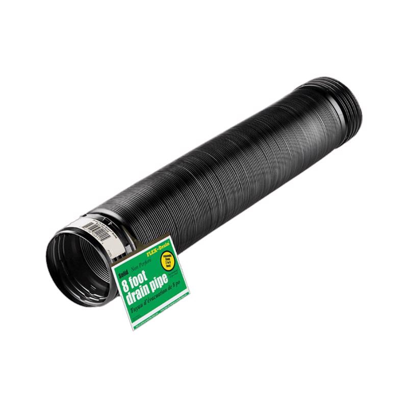Flex-Drain 4'' X 8' Soild Drainage Pipe