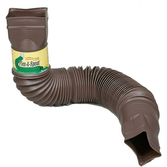 Flex-Drain 85019 Downspout Extension, Brown