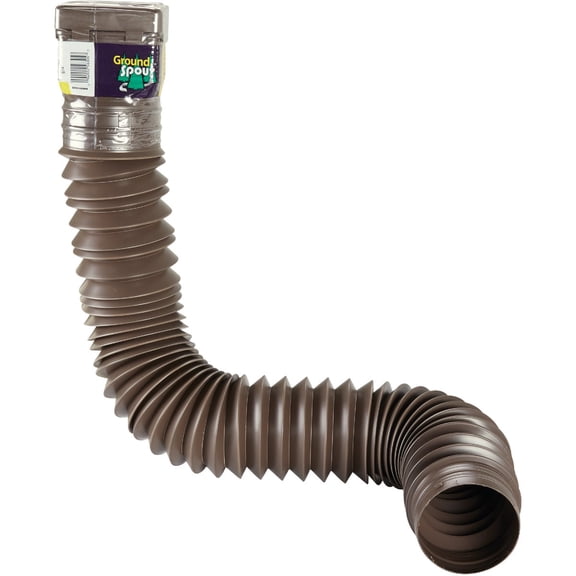 Flex-Drain 85019 Downspout Extension, Brown