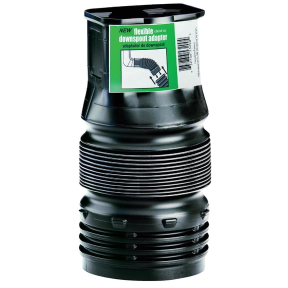 Flex-Drain ADP53202 Downspout Adaptor, Landscaping Drain Pipe Adapter 2 by 3 by 4-Inch Size: 2 by 3 by 4-Inch Model: 53202 Home&Work Tools