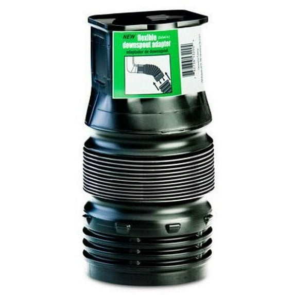 Flex-Drain Downspout Adapter ADP53202 - Easy Installation - 2 by 3 by 4-Inch