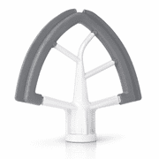 Flex Edge Beater Compatible with KitchenAid Mixer 4.5/5 QT Bowl Tilt-Head Stand Mixer Mixer Accessory Flat Edge Beater Paddle with Both-Sides Flexible Silicone Edges Bowl Scraper for Kitchen