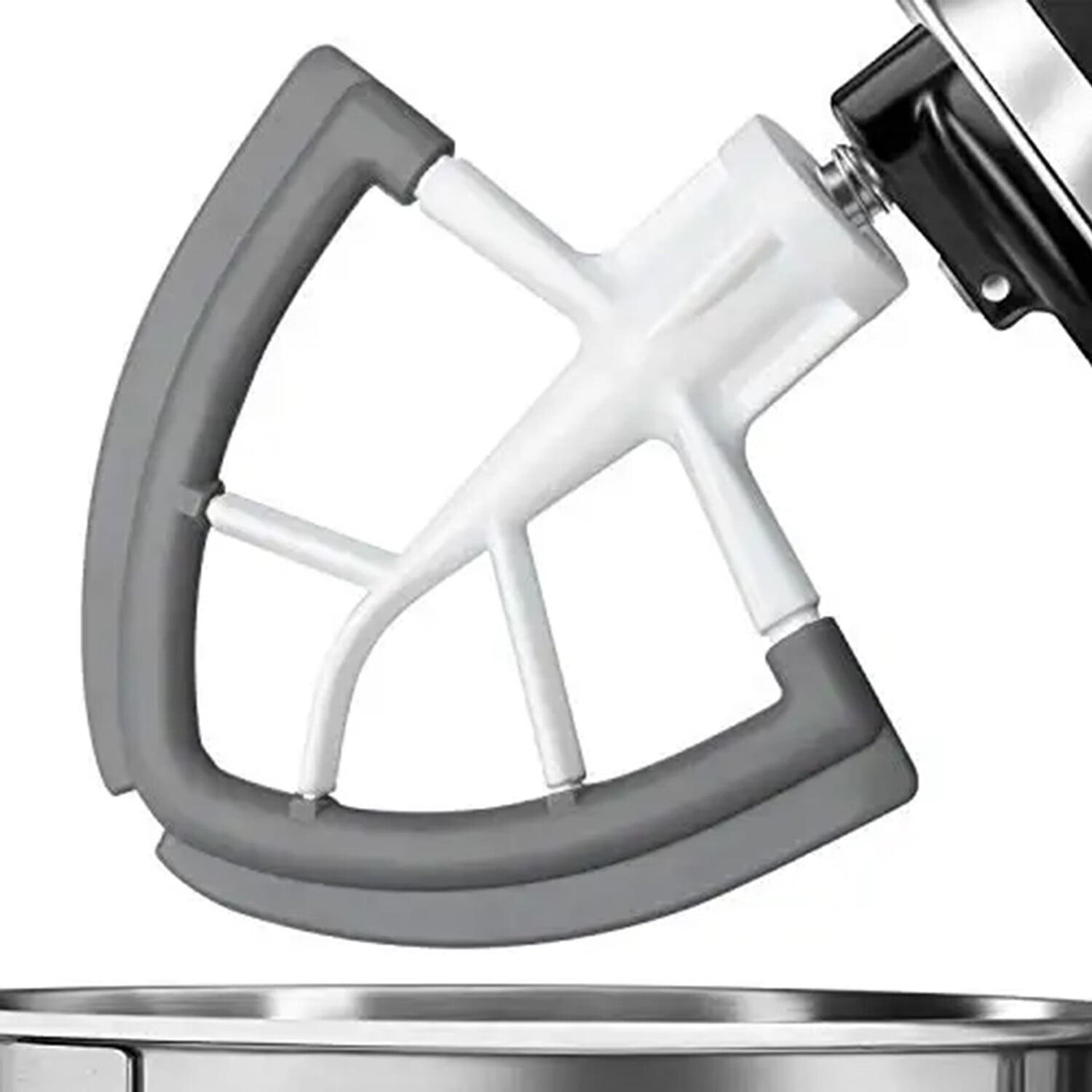 Flex Edge Beater for Kitchenaid,Kitchen Aid Mixer Accessory,Kitchen Aid Attachments for Mixer,Fits Tilt-Head Stand Mixer Bowls for 4.5-5 Quart Bowls,Beater with Silicone Edges,Gray - Walmart.com