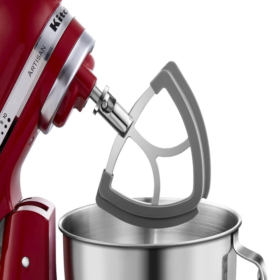 Flex Edge Beater for KitchenAid 4.5-5Quart Tilt-Head Stand Mixer, Stainless Steel Flat Beater Paddle, Fits KitchenAid Mixer Accessories & Attachments, with Silicone Edges Scraper