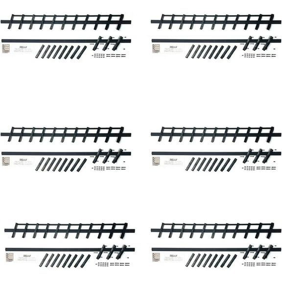 Flex-Fence, Decorative Versa Fence Louver System, Perfect for Gardens, Patios and Outdoor Spaces, Indoor and Outdoor Use, 6 Pack