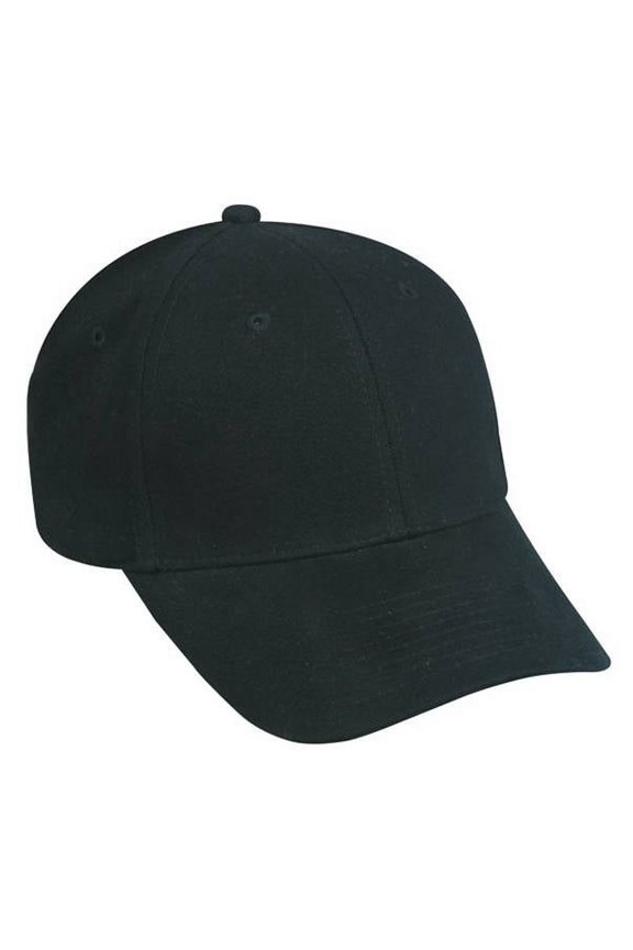 Flex Fitted Baseball Cap Hat- Black, Small-Medium