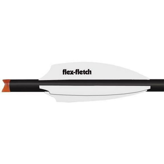 Flex Fletch SILENT36-WHT Silent Knight Vanes White 3" 36Pk