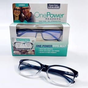 Flex Focus Auto-Adjust Reading Glasses +0.5 to +2.75 Variable Magnification, Lightweight Frame, Wear Over Contacts, Unisex for Daily Use