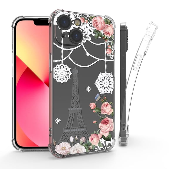 Flex Gel Camera Cover Designed For Apple iPhone 14 6.1" Case Transparent Clear