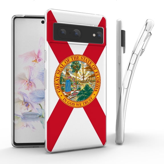 Flex Gel Slim Designed For Google Pixel 7 Case Flag And Mexico State Plates Series