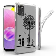 Flex Gel Slim Transparent Designed For Samsung Galaxy A03S Case Floral And Plant Series