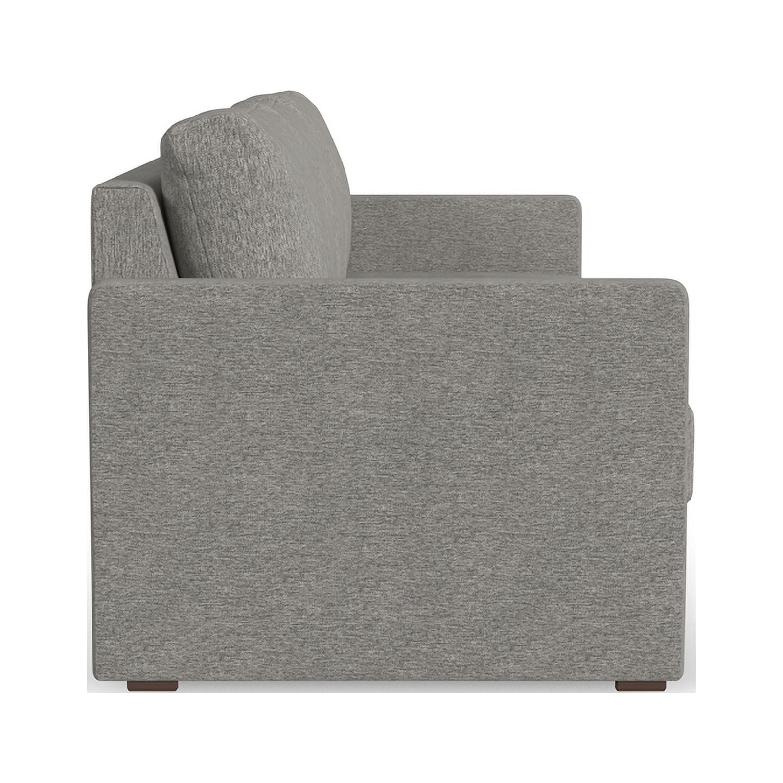 Pebble Dark Gray Fabric Lawson Sofa with Reversible Cushions