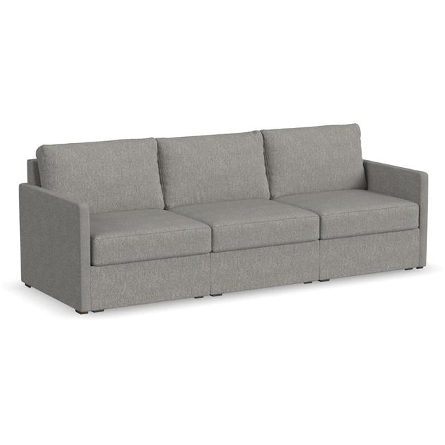 Pebble Dark Gray Fabric Lawson Sofa with Reversible Cushions