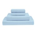 thumbnail image 1 of 4 PCs Flex Head King Sheets Sets for Adjustable Beds 100% Giza Cotton Light Blue Stripe, Split King 34",15-18 inch Deep, 1 of 7