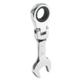 thumbnail image 1 of Flex-Head Ratcheting Combination Wrench 16mm Metric 72-Teeth CR-V Steel Polished Chromium Plating Open End Ratchet Spanner Gear for Fasteners Nut Bolt, 1 of 7