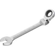 23mm Flex-Head Ratcheting Combination Wrench Metric 72 Teeth 12 Point Ratchet Box Ended and Open End Spanner Tools, Flexible Head Gear Wrench, Heat-Treated CR-V