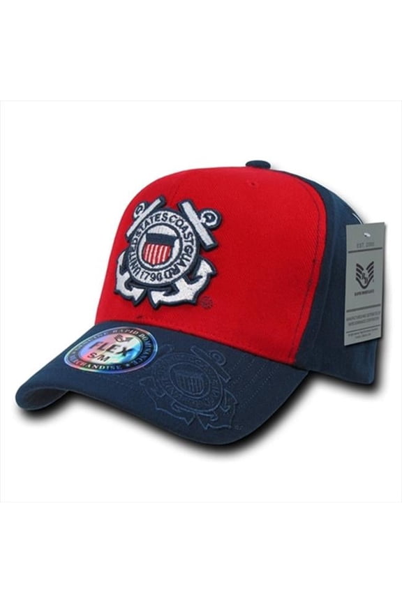 Flex Military Caps, Coastguard, Red, Small & Medium