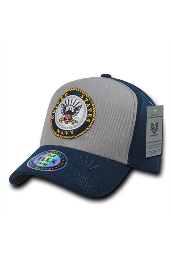 Flex Military Caps, Navy, Grey, Large & Extra Large