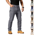 thumbnail image 1 of Flex Pants Mens Active Lightweight Stretch Cargo Work Hiking Pants Gray L, 1 of 8
