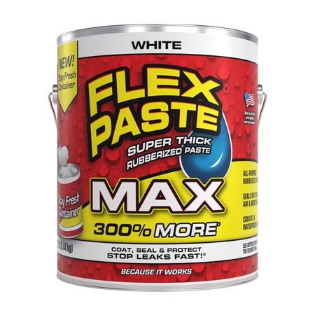 Flex Paste MAX Super Thick Rubber Paste - 12 lb, White