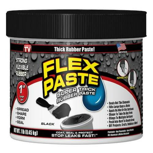 Flex Paste Rubbr Blk 1Lb