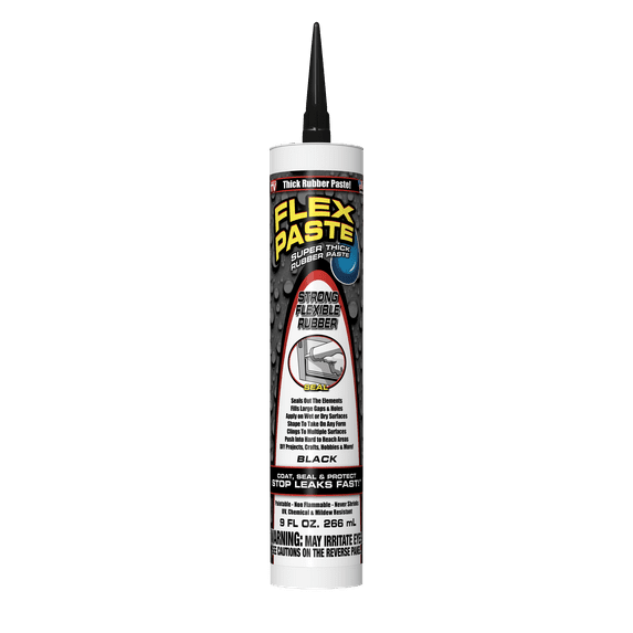 Flex Paste Super Thick Rubber Paste, 9 oz, Black
