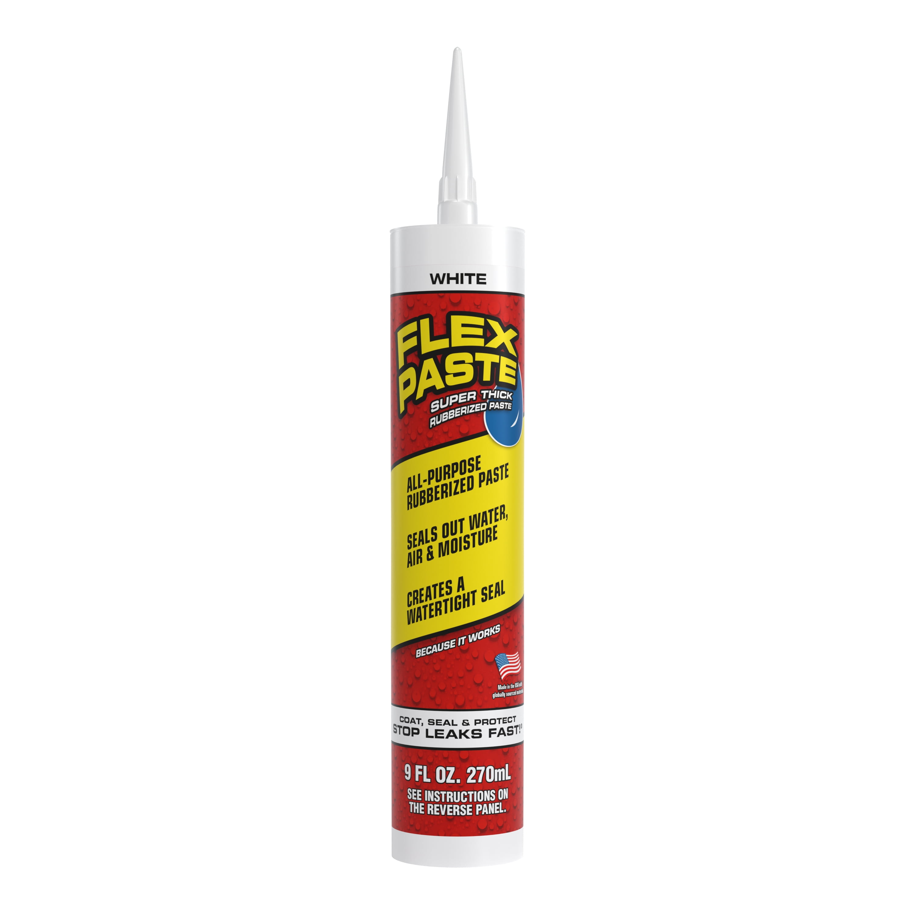 FLEX SEAL Flex Paste Super Thick Rubber Paste, 9 oz, White