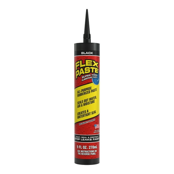Flex Paste, from Flex Seal, Super Thick Rubber Paste, 9 oz, Black