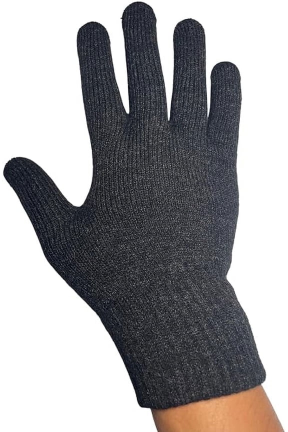 Flex+ Everyday Essential Touchscreen Winter Gloves, Warm Black Knit Lined Gloves for Men & Women, Ideal for Driving, Texting & Cold Weather Gifts